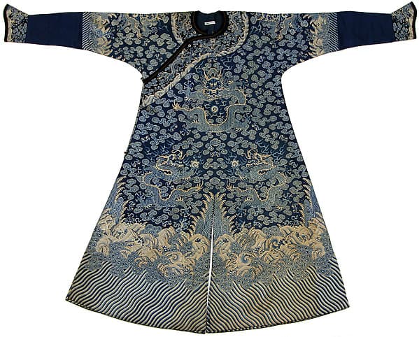 清代五爪龙袍