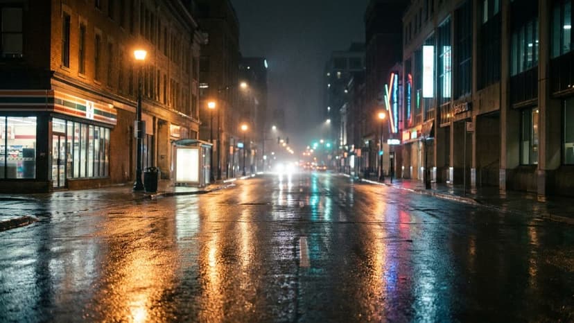 雨夜街道